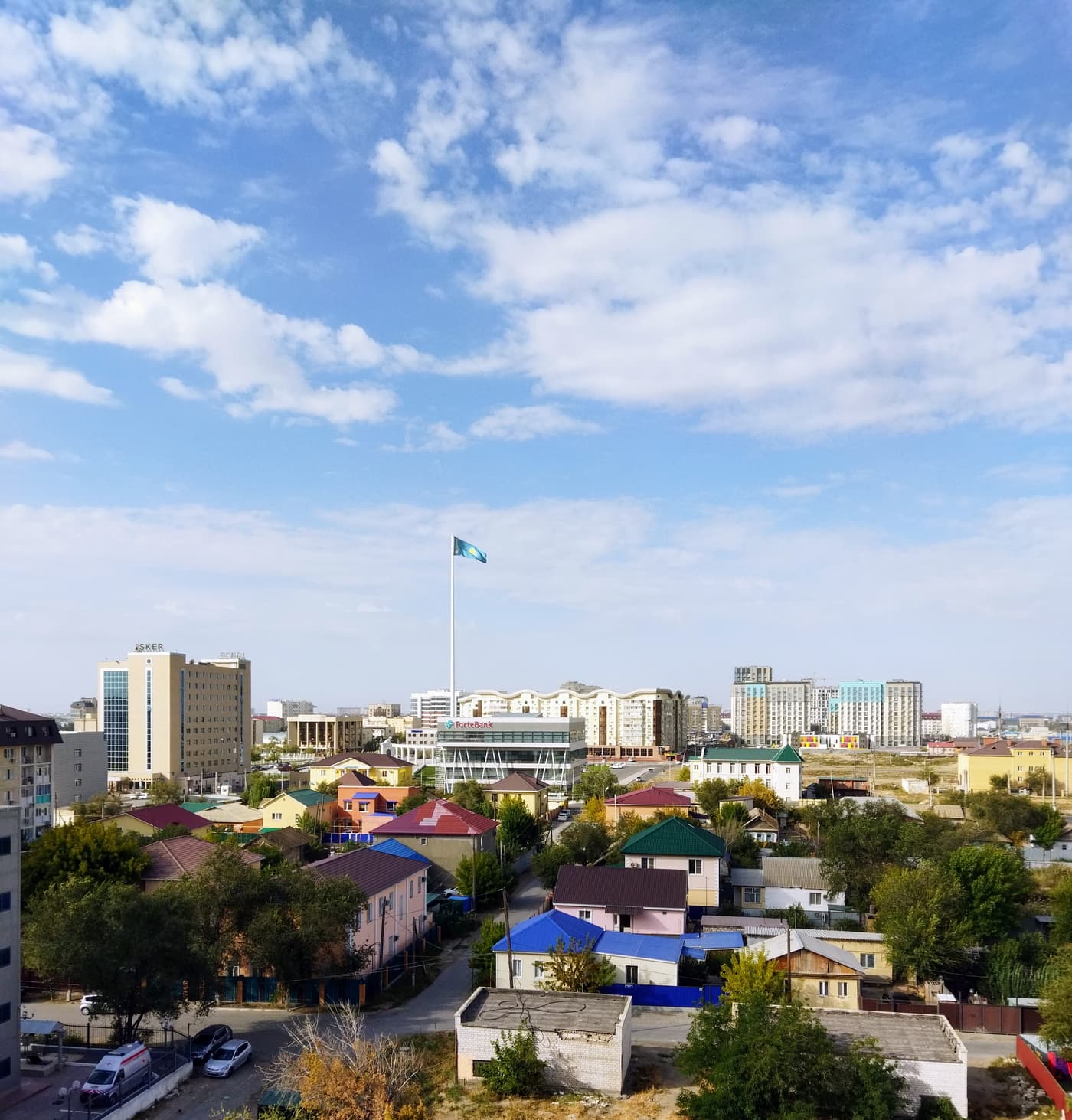 Photograph of the Atyrau region, Kazakhstan, illustrative of the country's energy corridor